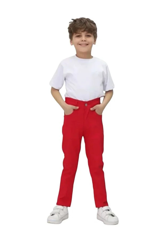 Kırmızı Pantolon Lıkralı